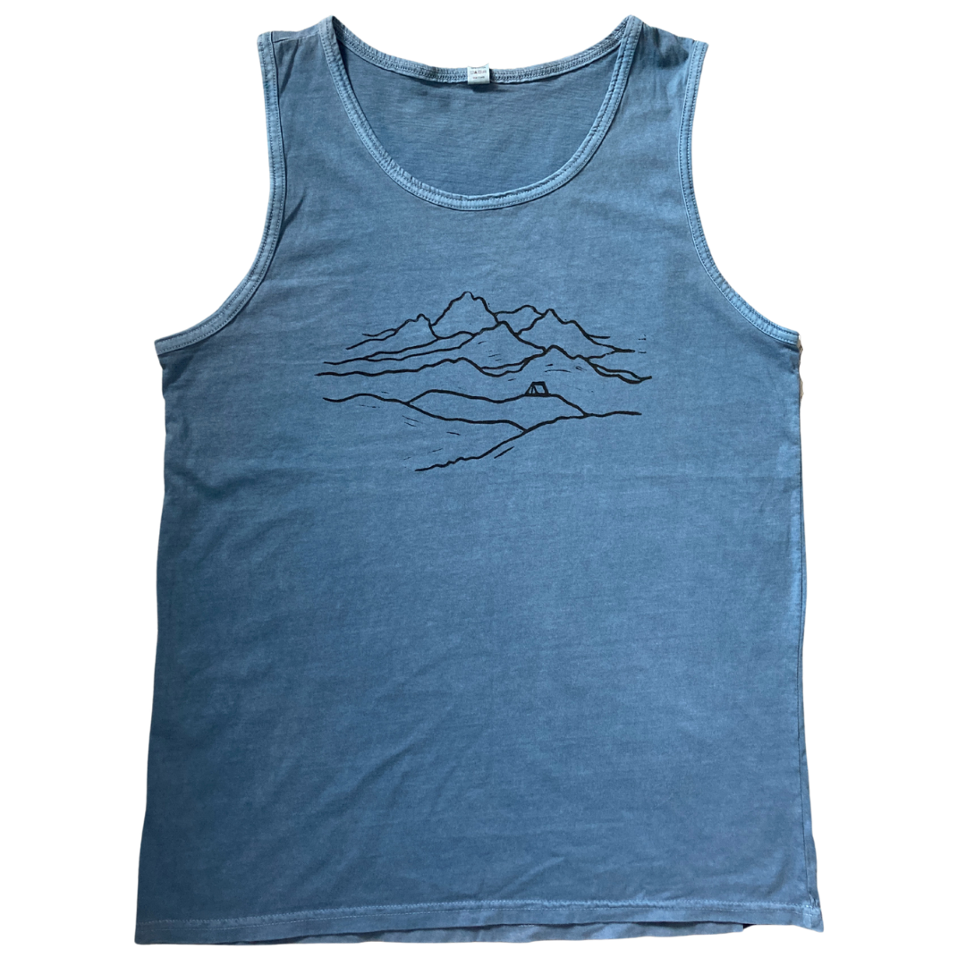 Escape Unisex Soft Tank in Blue