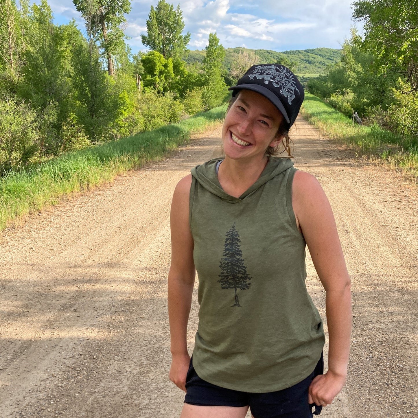 Tree Ladies Hoodie Tank
