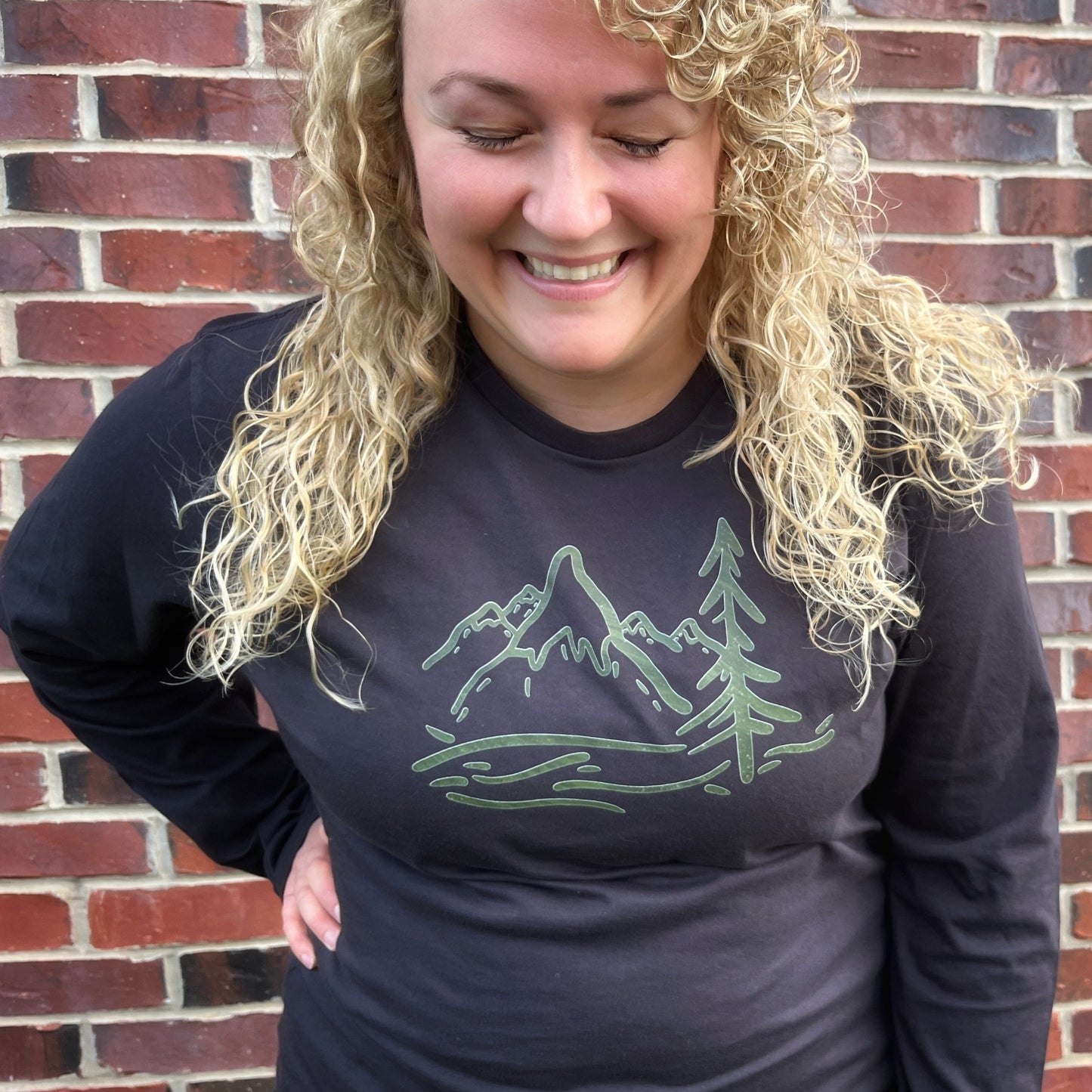 Ascend Unisex Long Sleeve in Deep Washed Asphalt