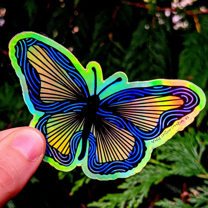 Butterfly Holographic Sticker - Contour Creative