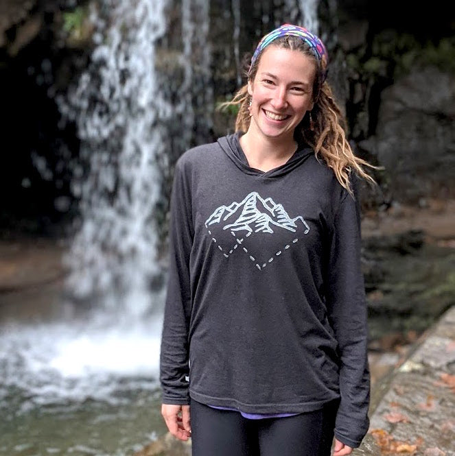 Tri Mountains Unisex Long Sleeve Hoodie Tee - Contour Creative