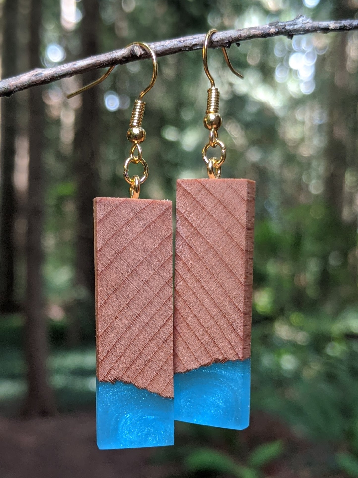 Wood & Resin Earrings #2301 - Contour Creative