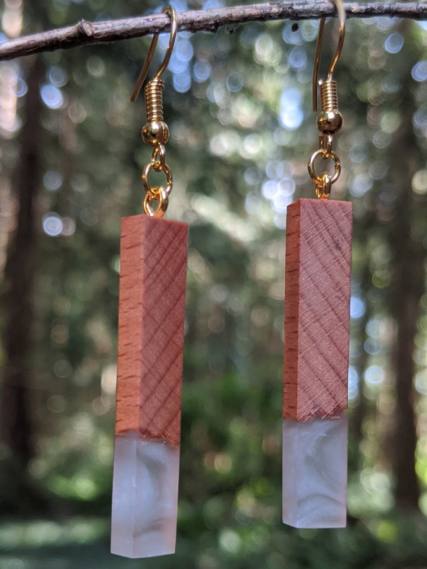 Wood & Resin Earrings #2302 - Contour Creative