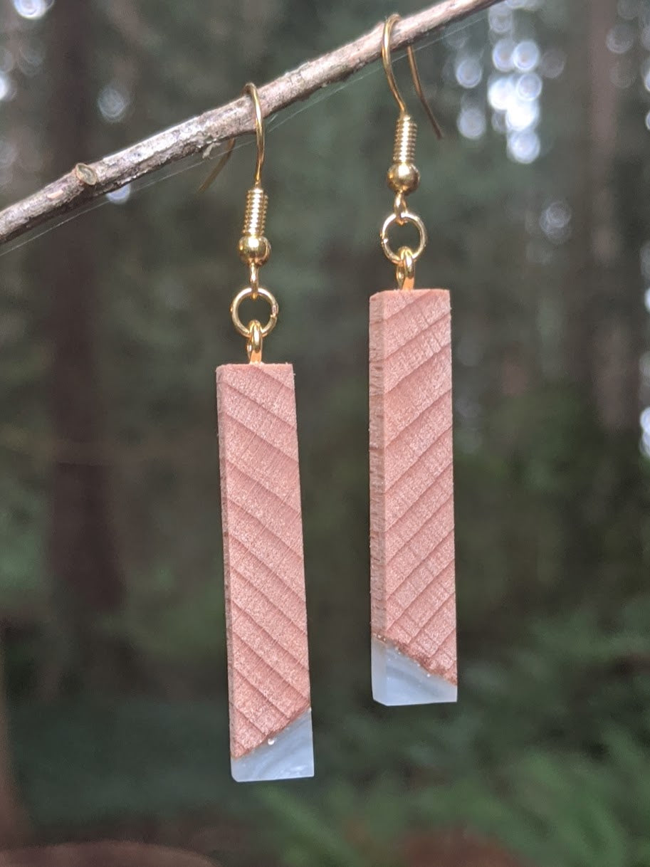 Wood & Resin Earrings #2303 - Contour Creative