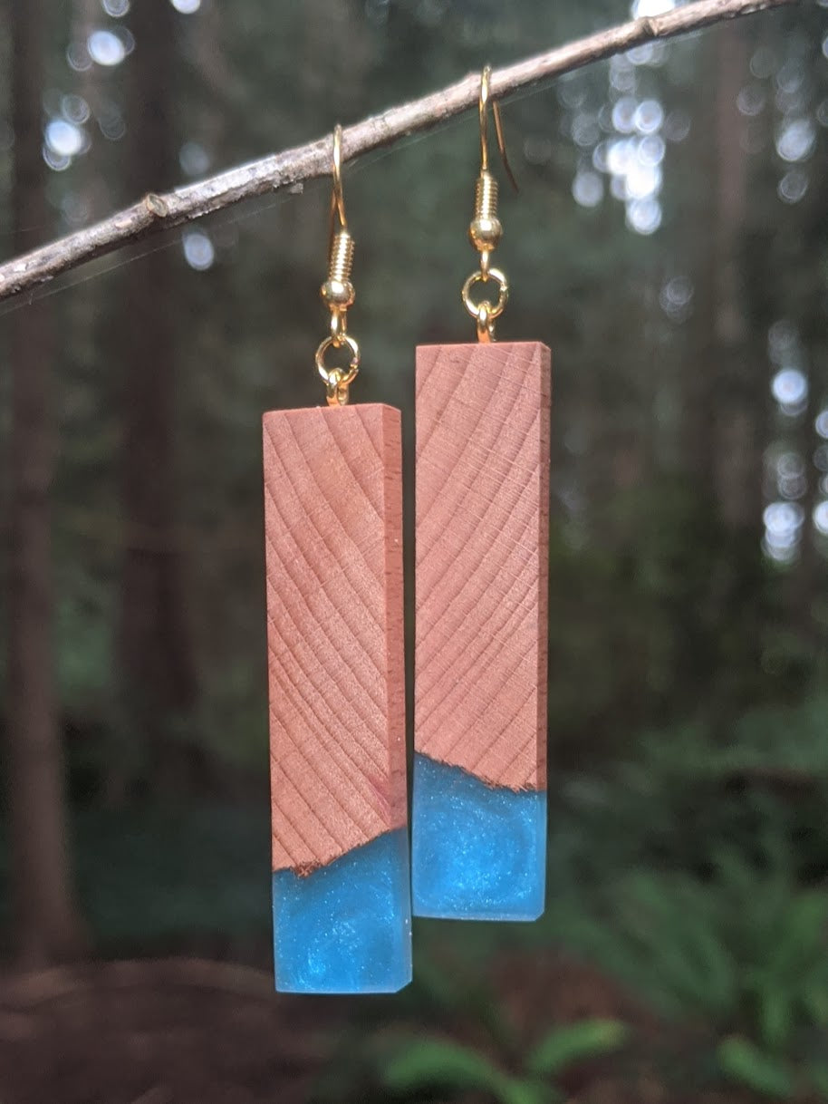 Wood & Resin Earrings #2304 - Contour Creative