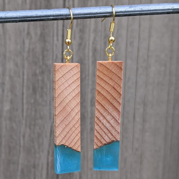 Wood & Resin Earrings #2307 - Contour Creative