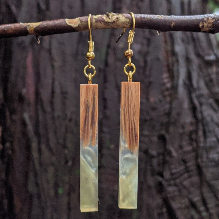 Wood & Resin Earrings #2310 - Contour Creative