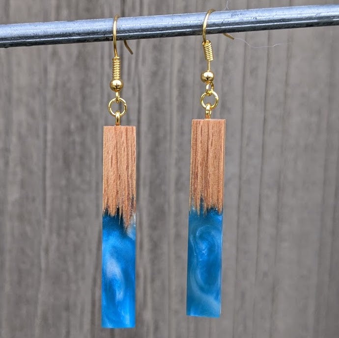 Wood & Resin Earrings #2311 - Contour Creative