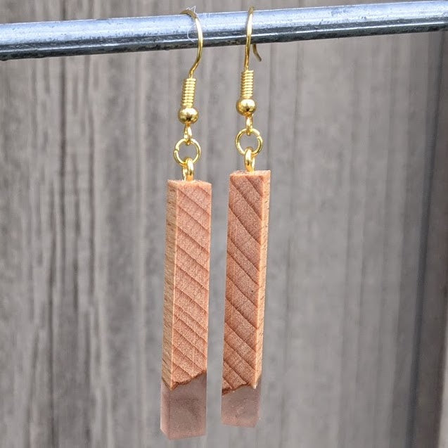 Wood & Resin Earrings #2312 - Contour Creative