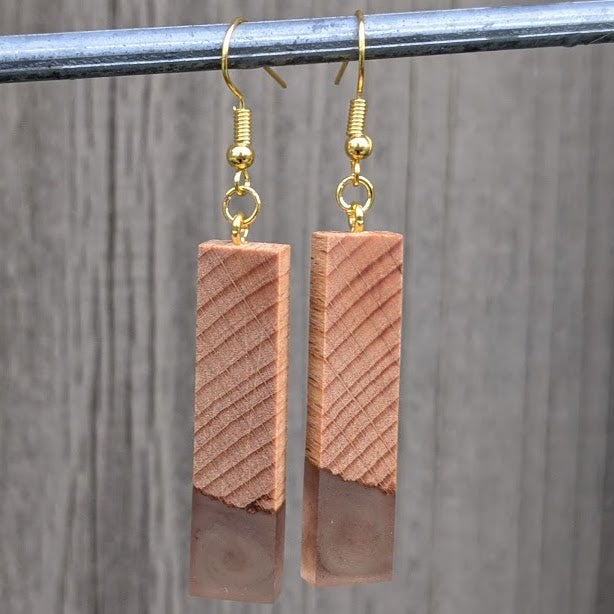 Wood & Resin Earrings #2313 - Contour Creative