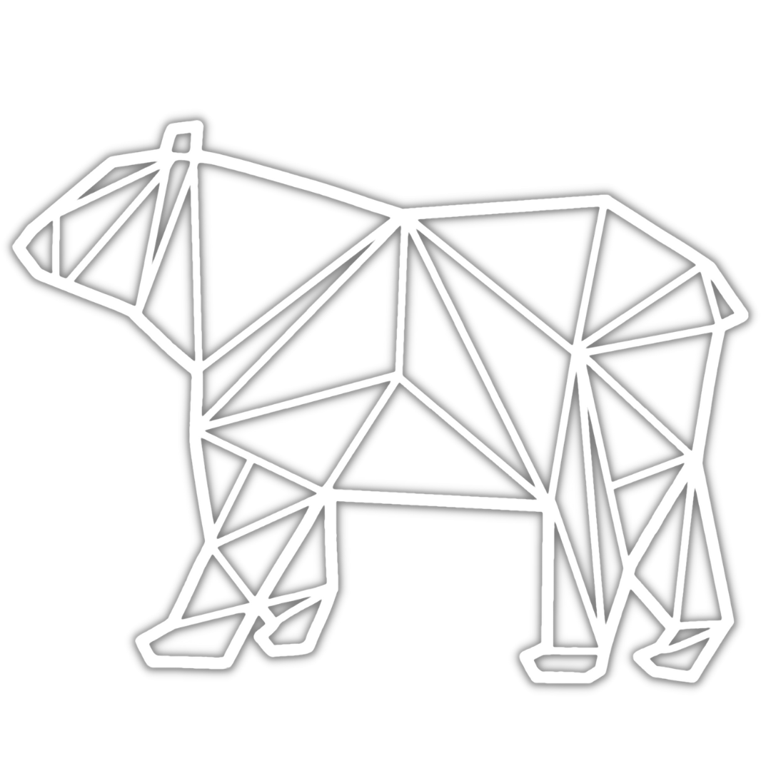 Geometric Bear Decal - Contour Creative