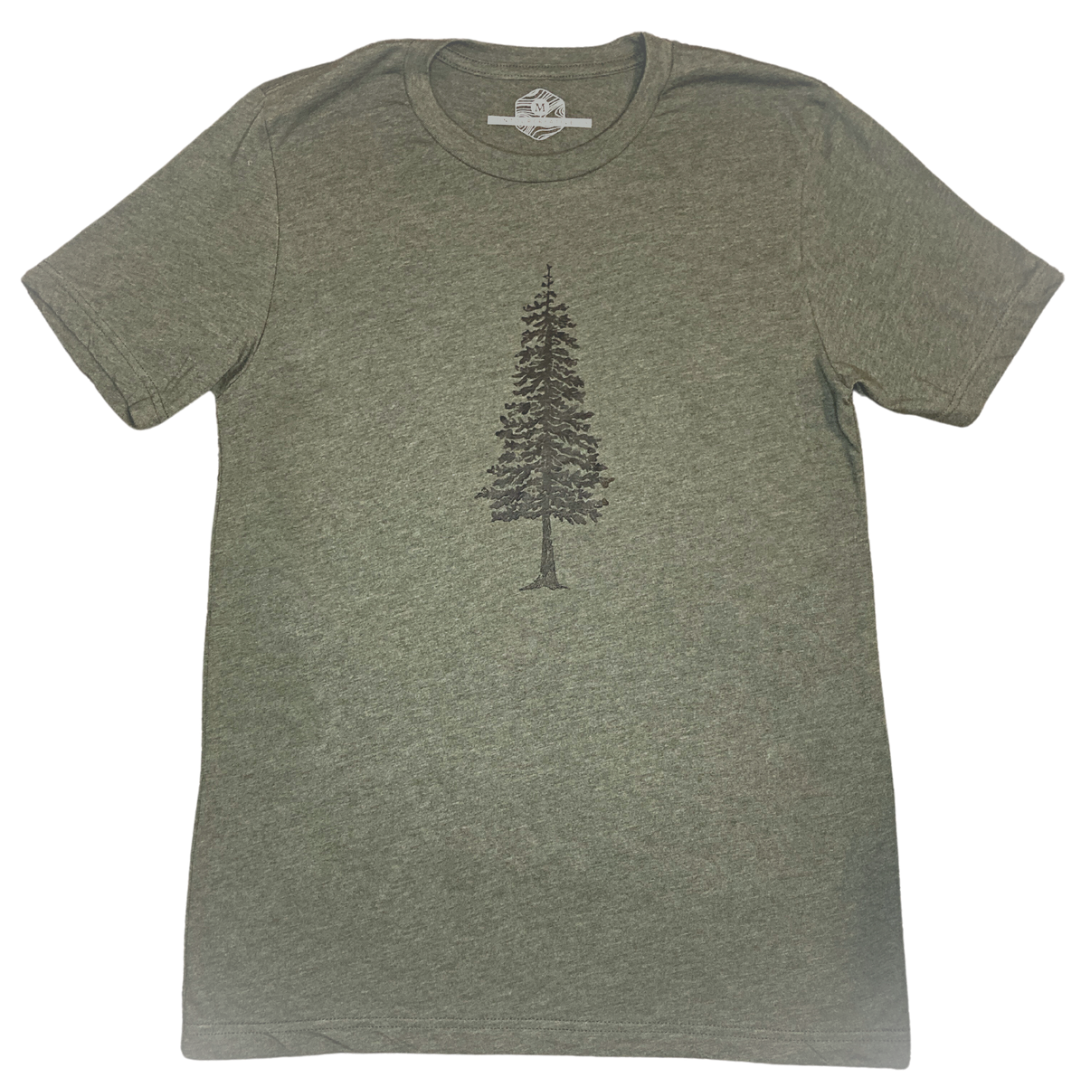 Tree Unisex Tee in Smoky Laurel