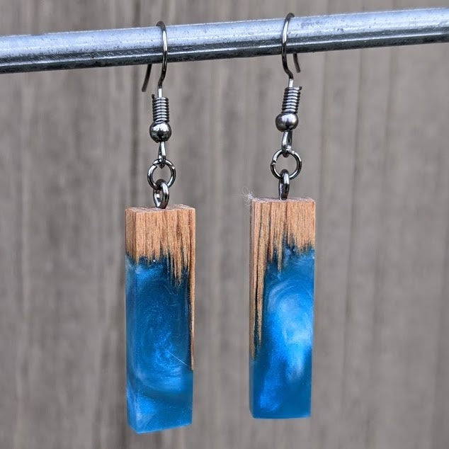 Wood & Resin Earrings #4513 - Contour Creative