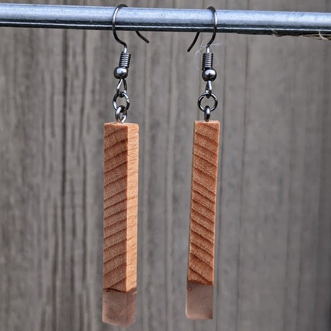 Wood & Resin Earrings #4514 - Contour Creative