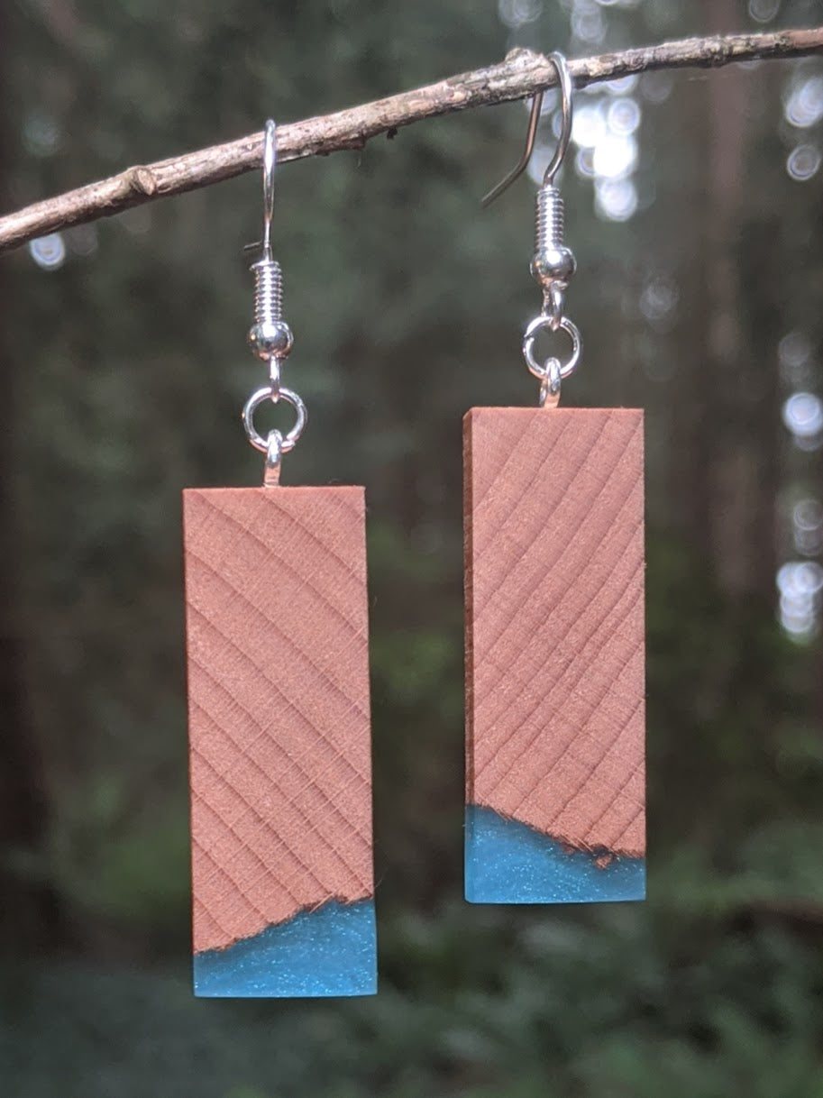 Wood & Resin Earrings #7807 - Contour Creative