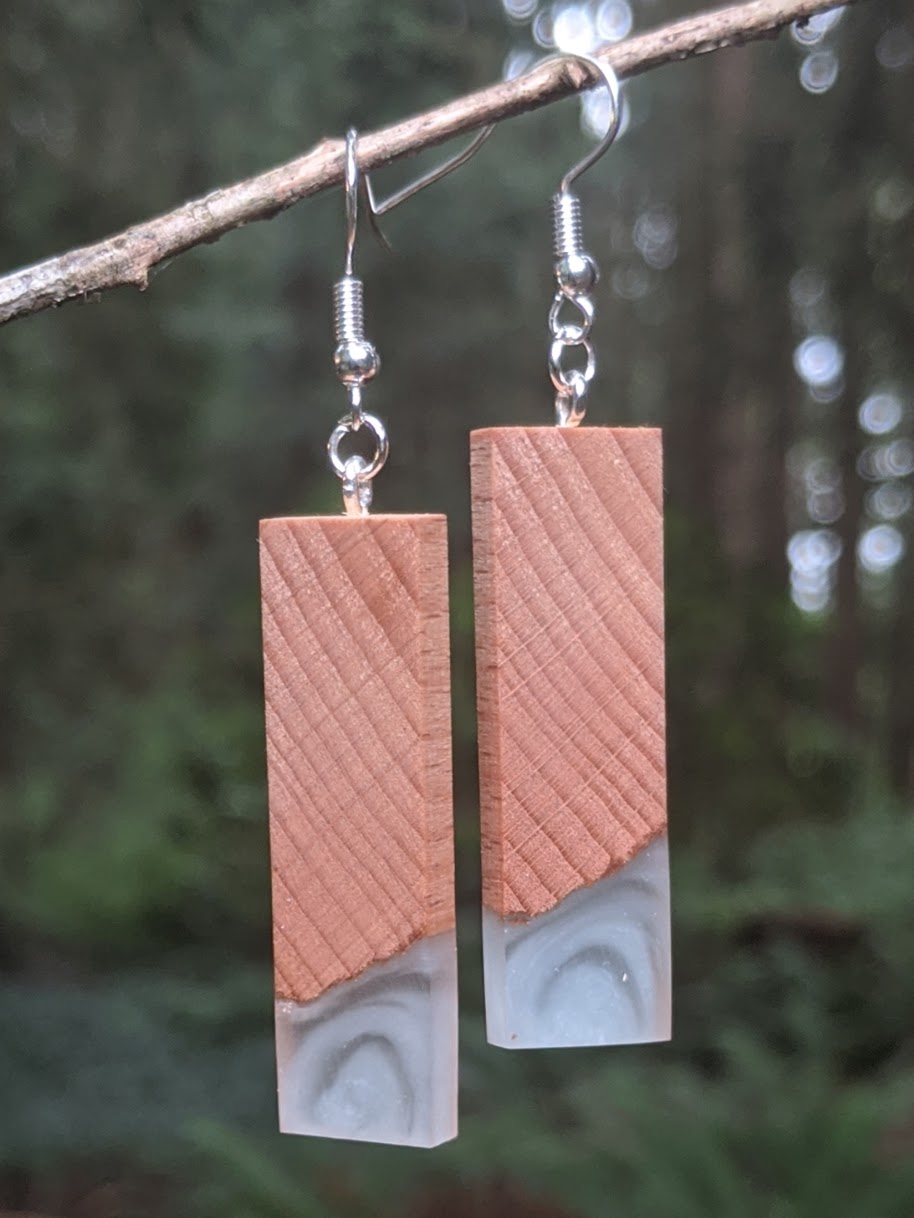 Wood & Resin Earrings #7810 - Contour Creative