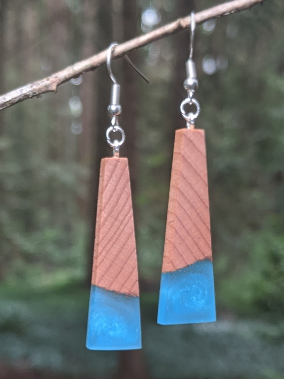 Wood & Resin Earrings #7811 - Contour Creative
