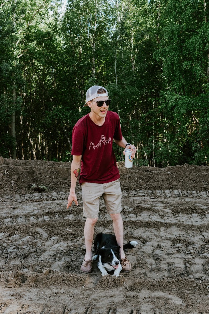 Geometric Mountains Unisex Tee - Contour Creative