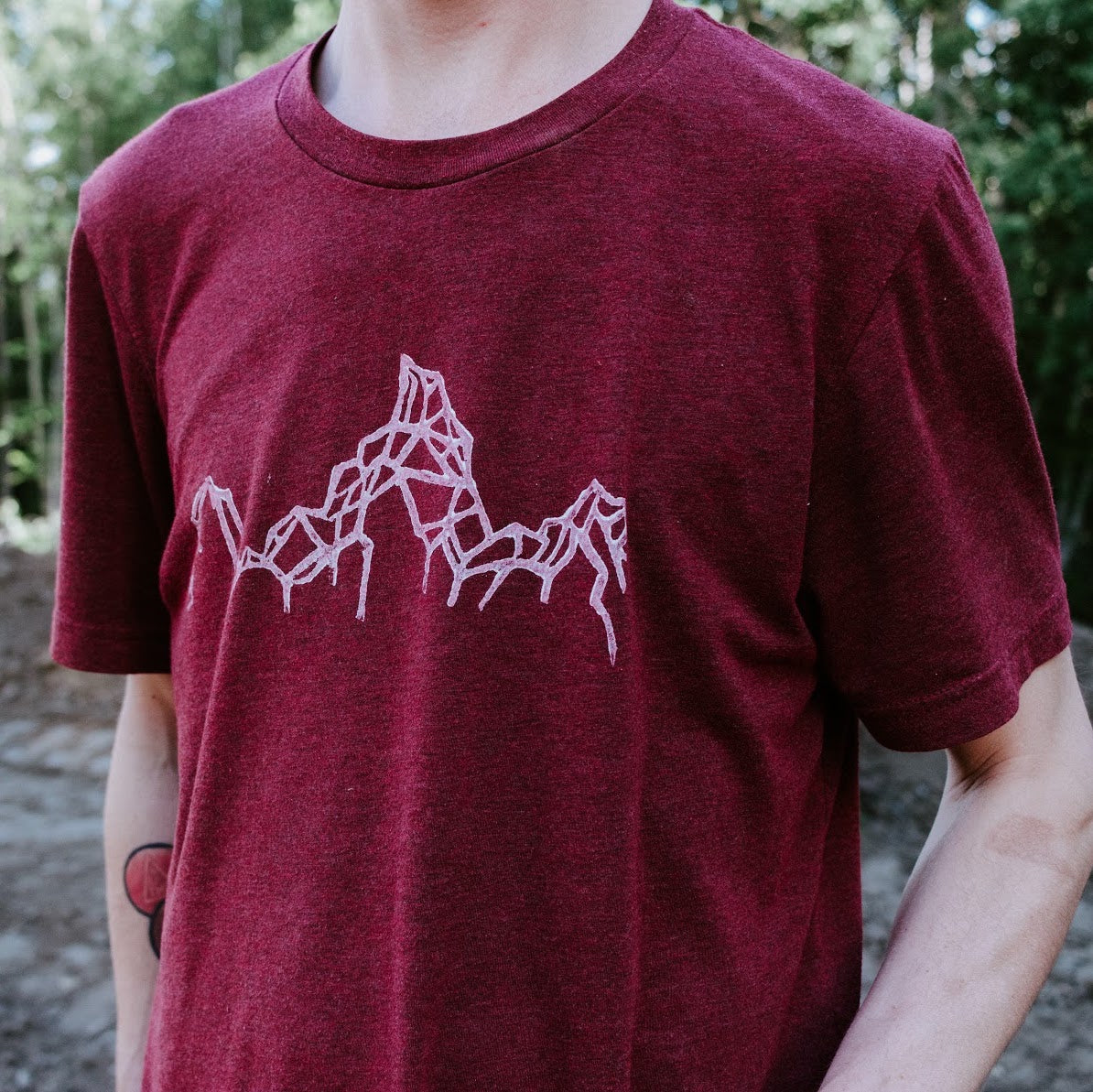 Geometric Mountains Unisex Tee - Contour Creative