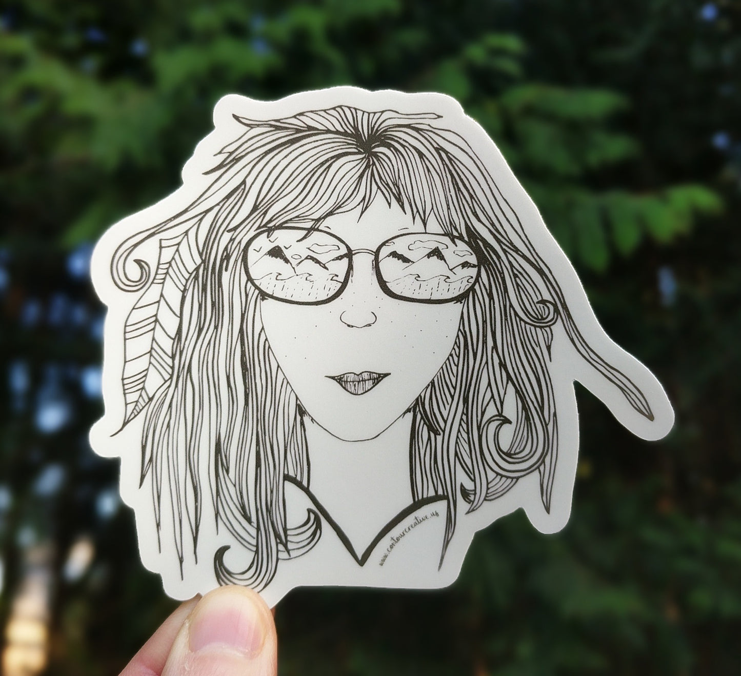 Adventure Girl Sticker - Contour Creative