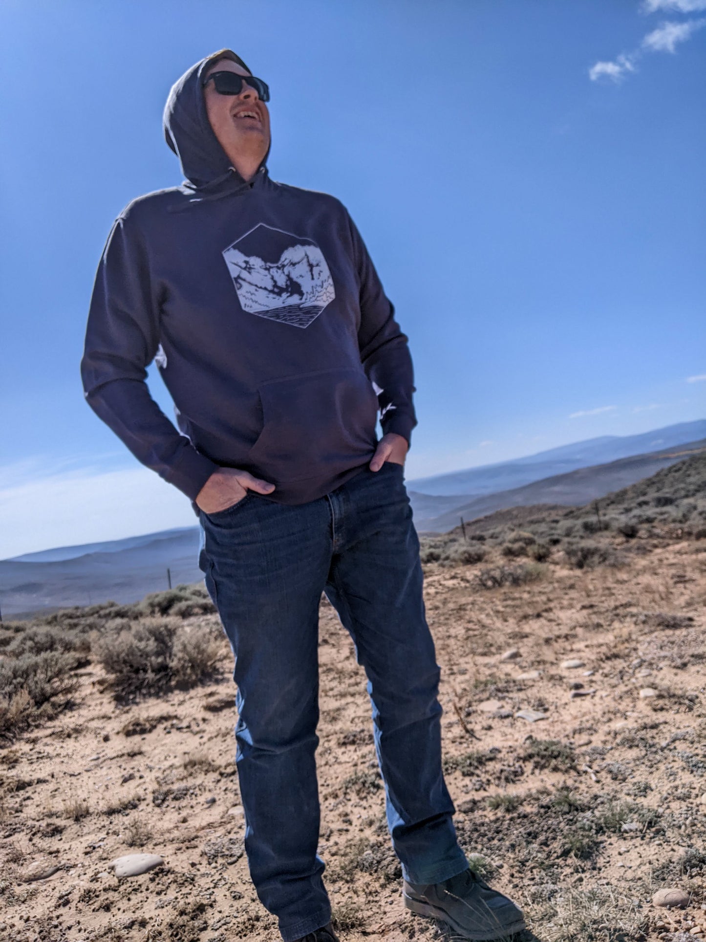 Victoria Unisex Hoodie in Navy - Contour Creative