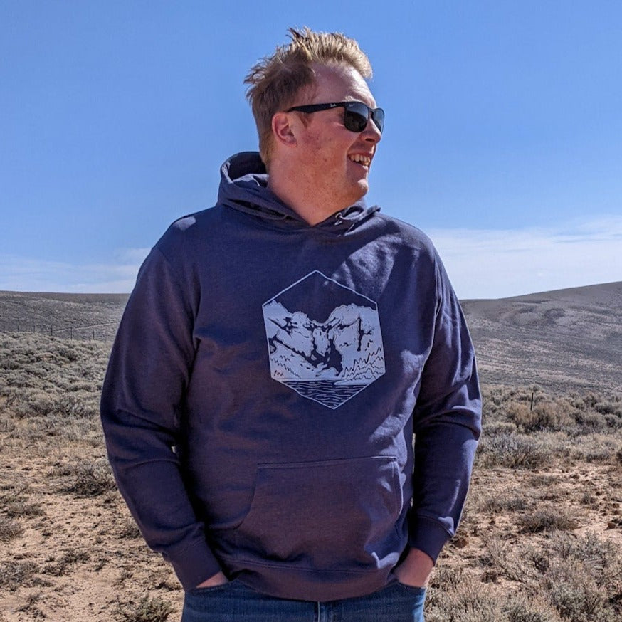 Victoria Unisex Hoodie in Navy - Contour Creative