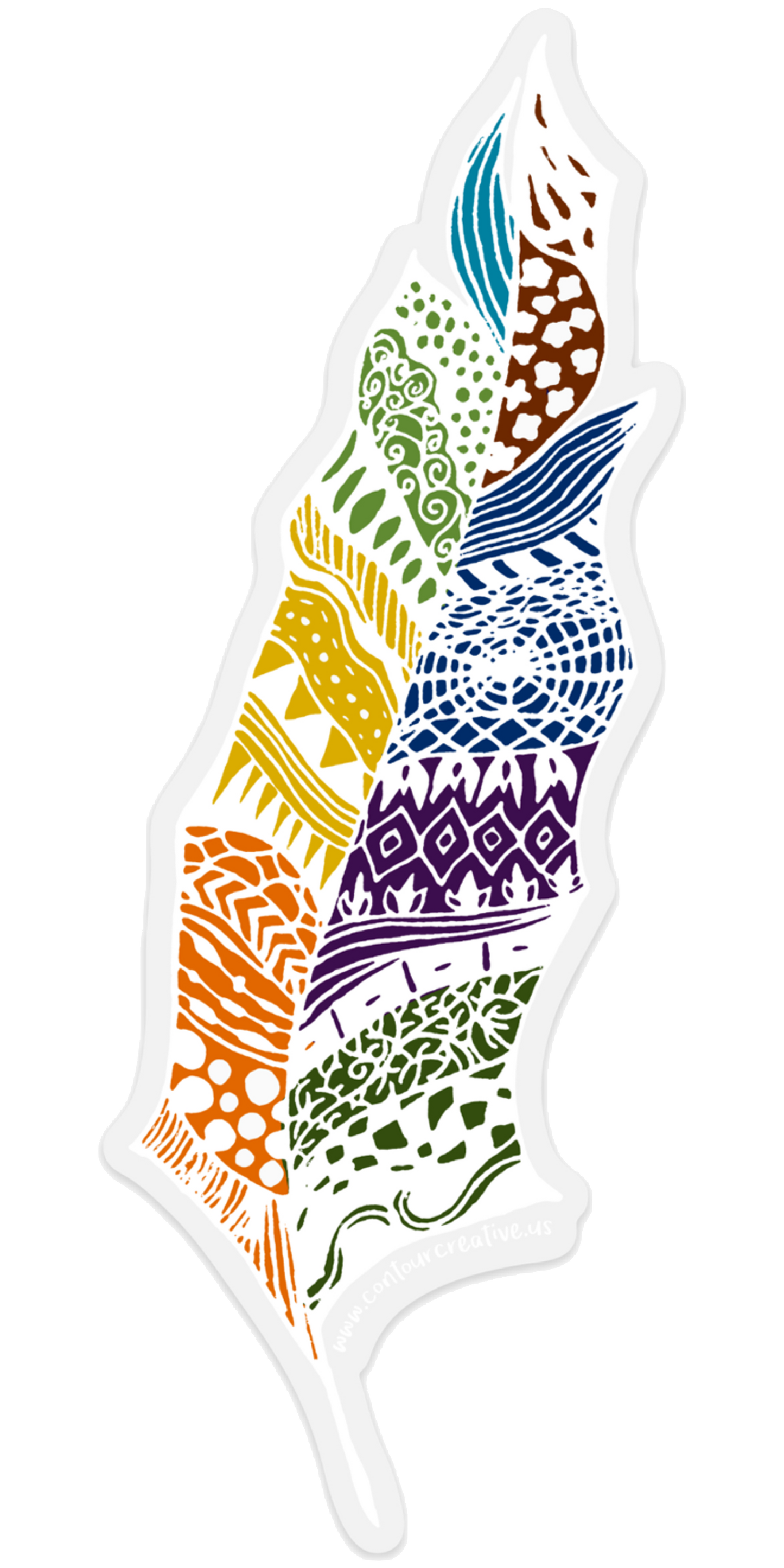 Feather Sticker - Contour Creative