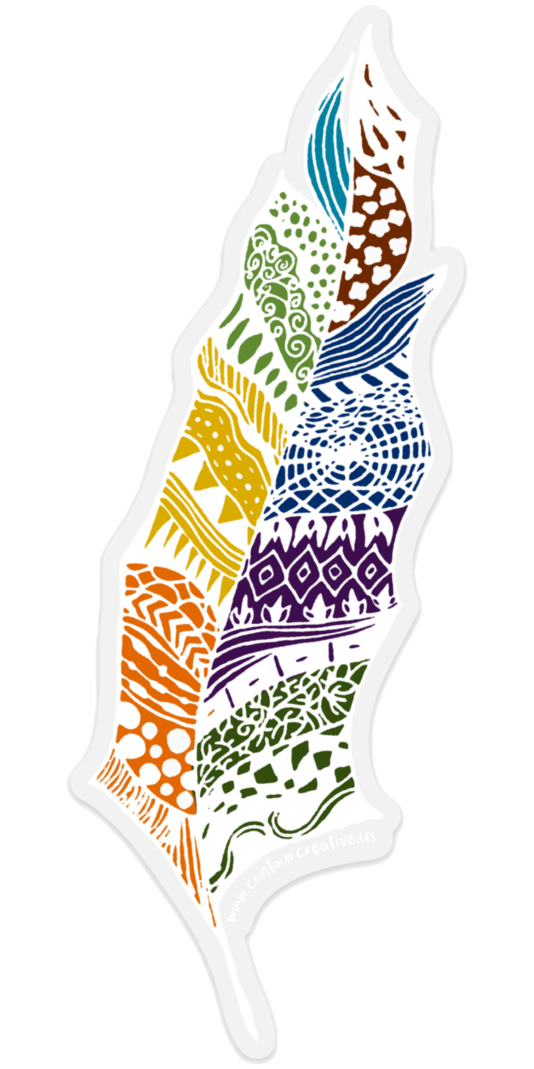 Feather Sticker - Contour Creative