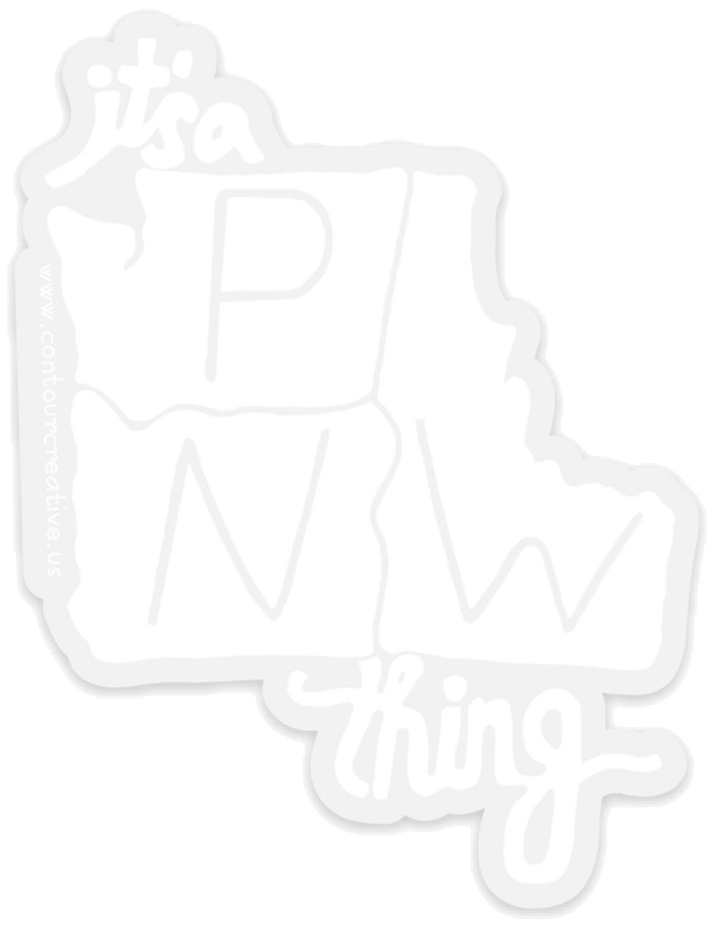 PNW Thing Sticker - Contour Creative