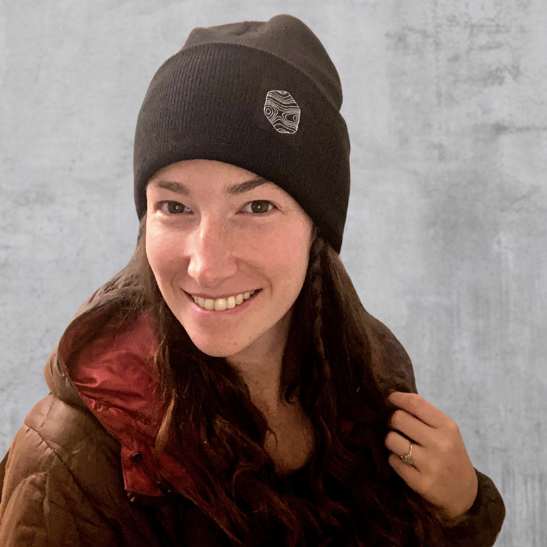 Black Recycled Beanie - Contour Creative