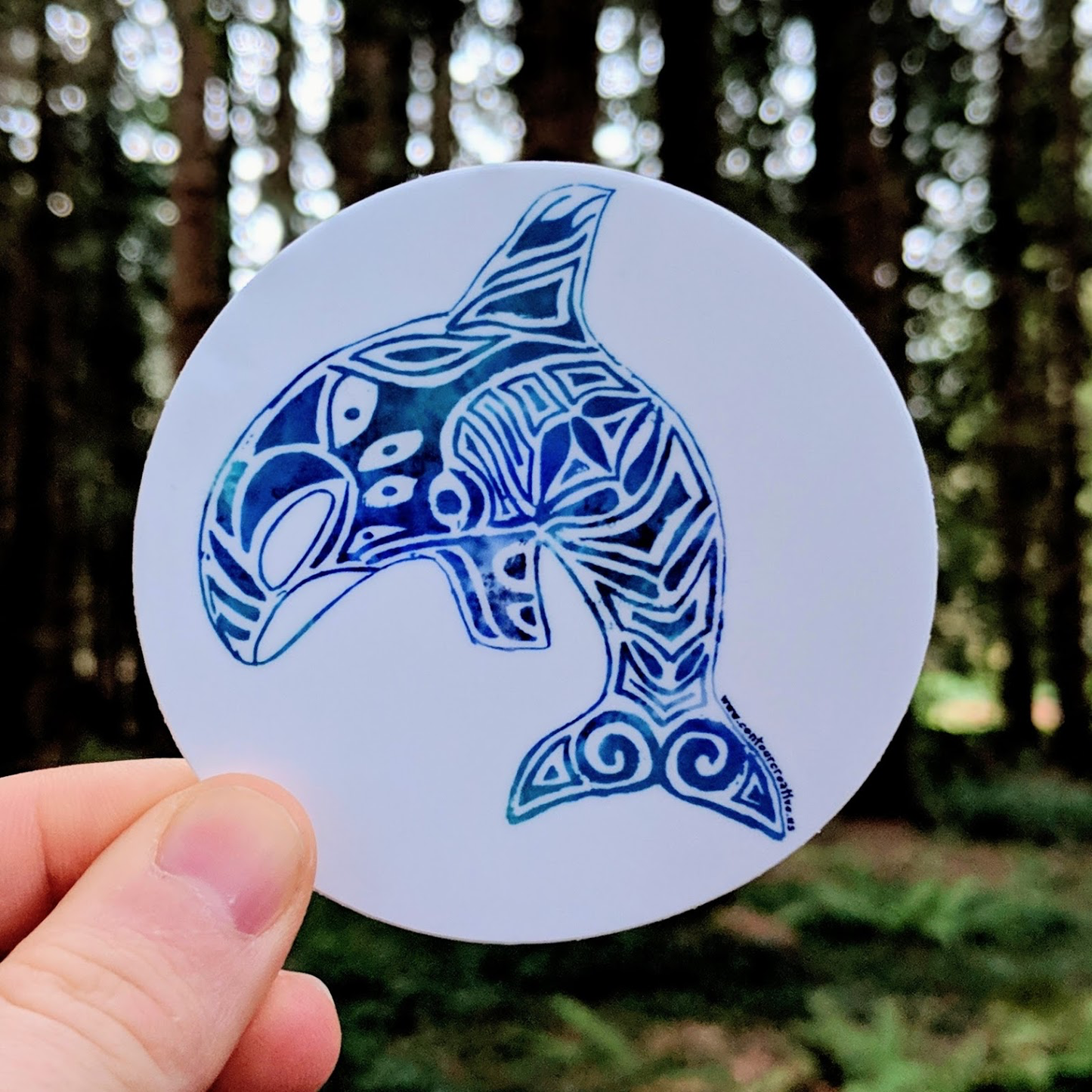 Orca Sticker - Contour Creative
