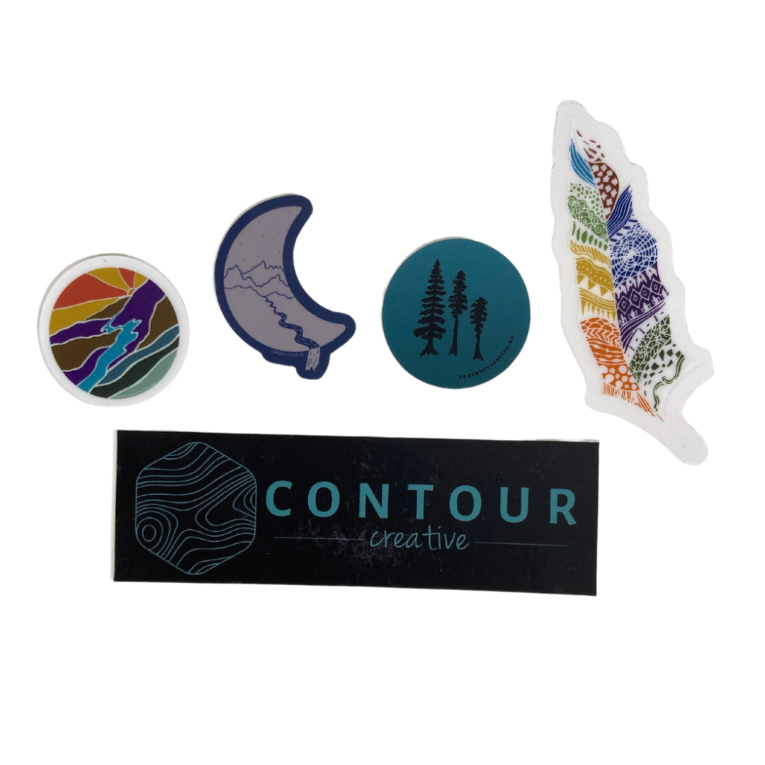 Mini Sticker Pack - Contour Creative