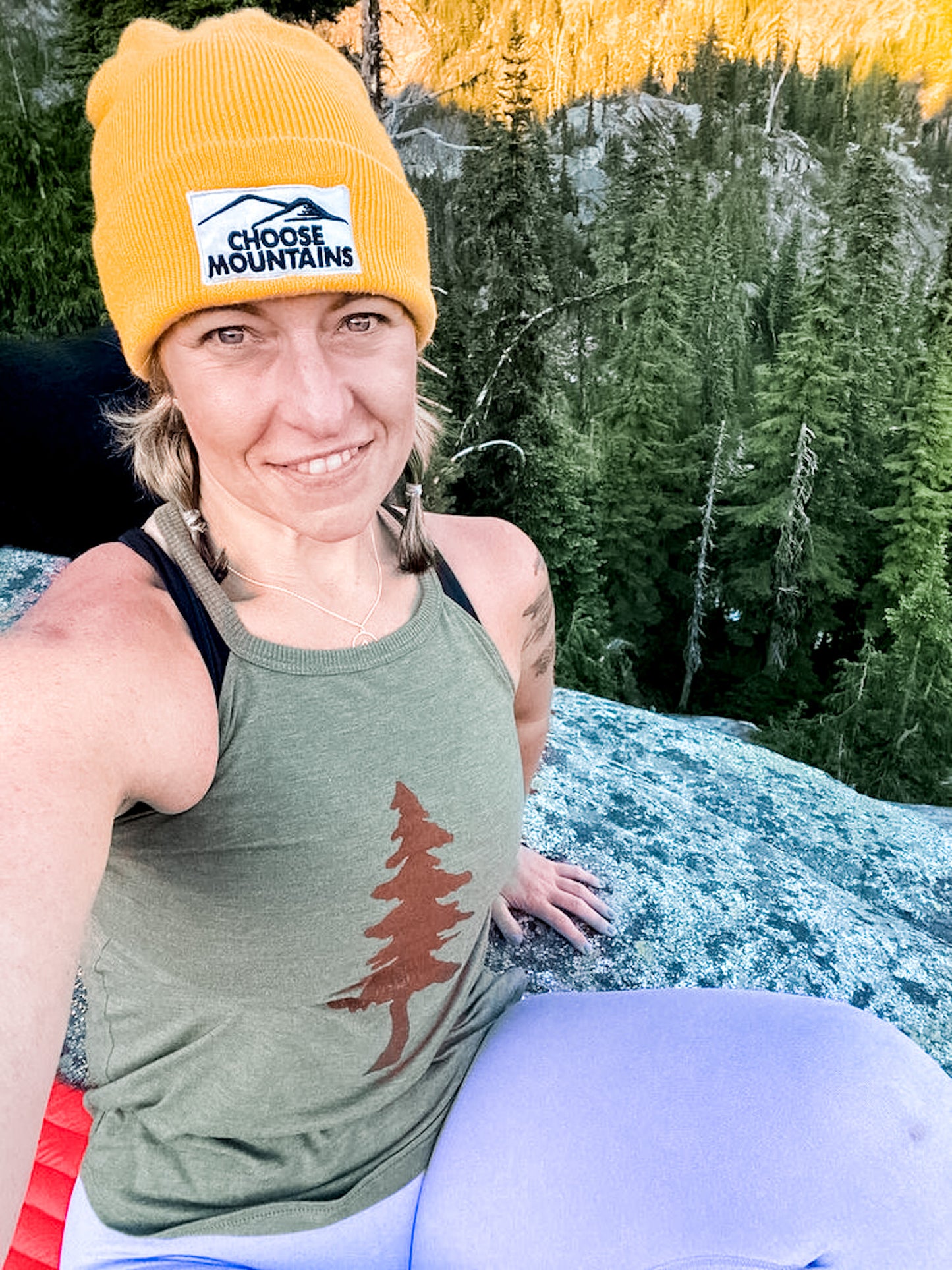 Tree Ladies High Neck Tank - Contour Creative