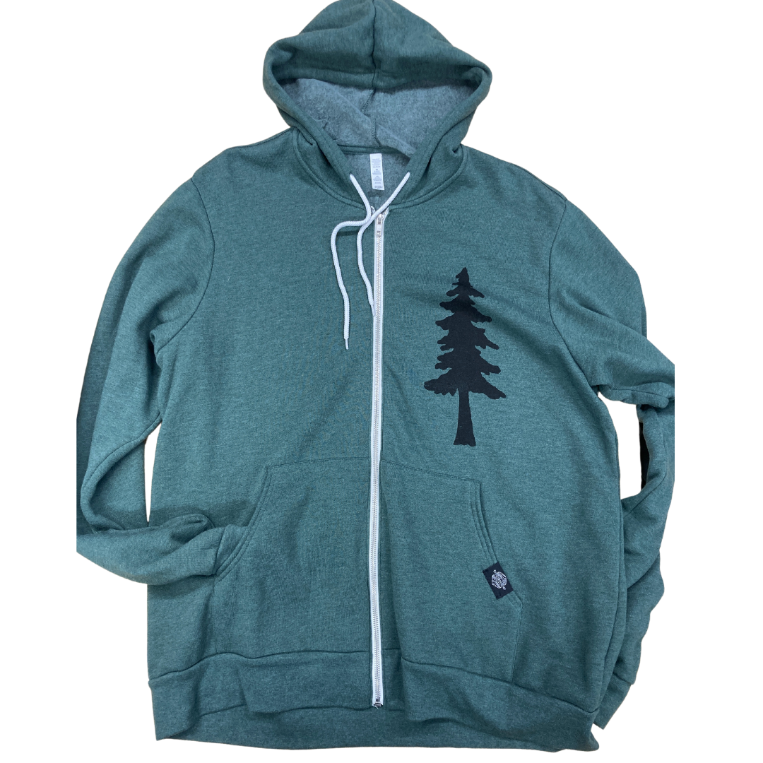 Tree Unisex Zip Hood - Contour Creative