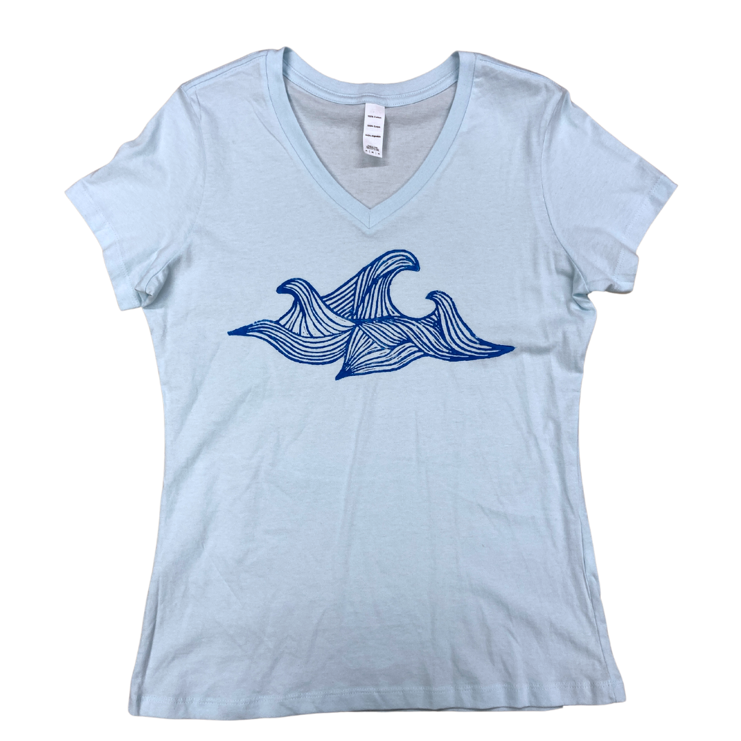 *SPECIAL AUCTION* Waves Ladies V Tee - Contour Creative