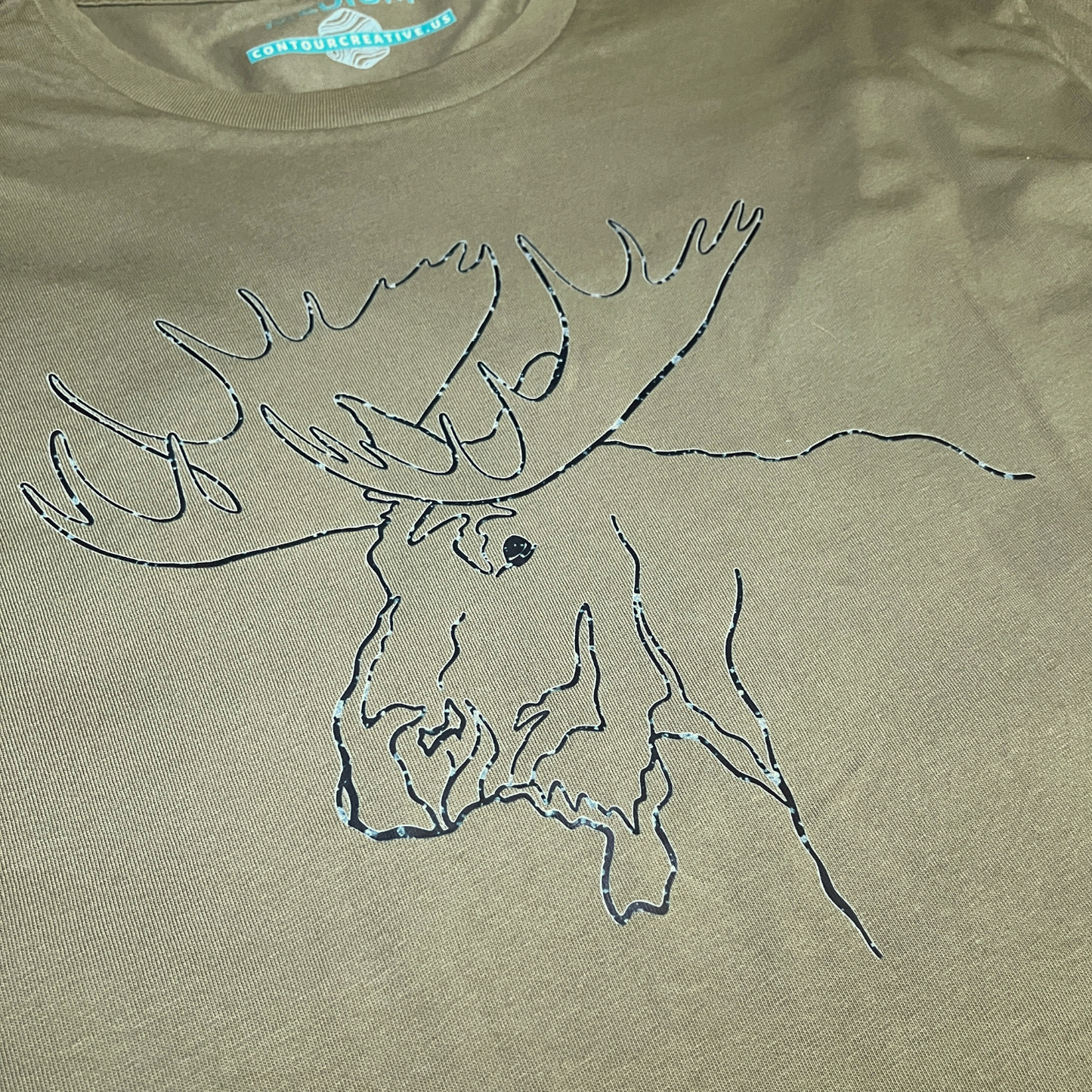 Mr. Moose Unisex Long Sleeve in Earthy Green