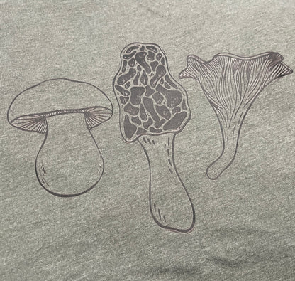 Mushroom Unisex Tee in Smoky Laurel