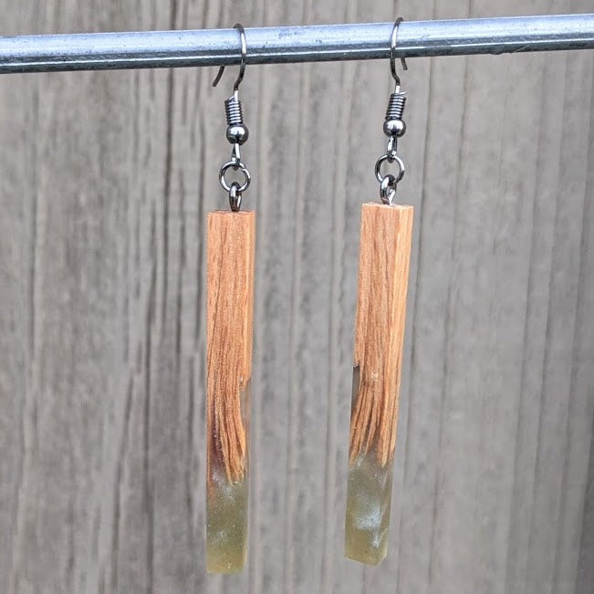 Wood & Resin Earrings #4517 - Contour Creative