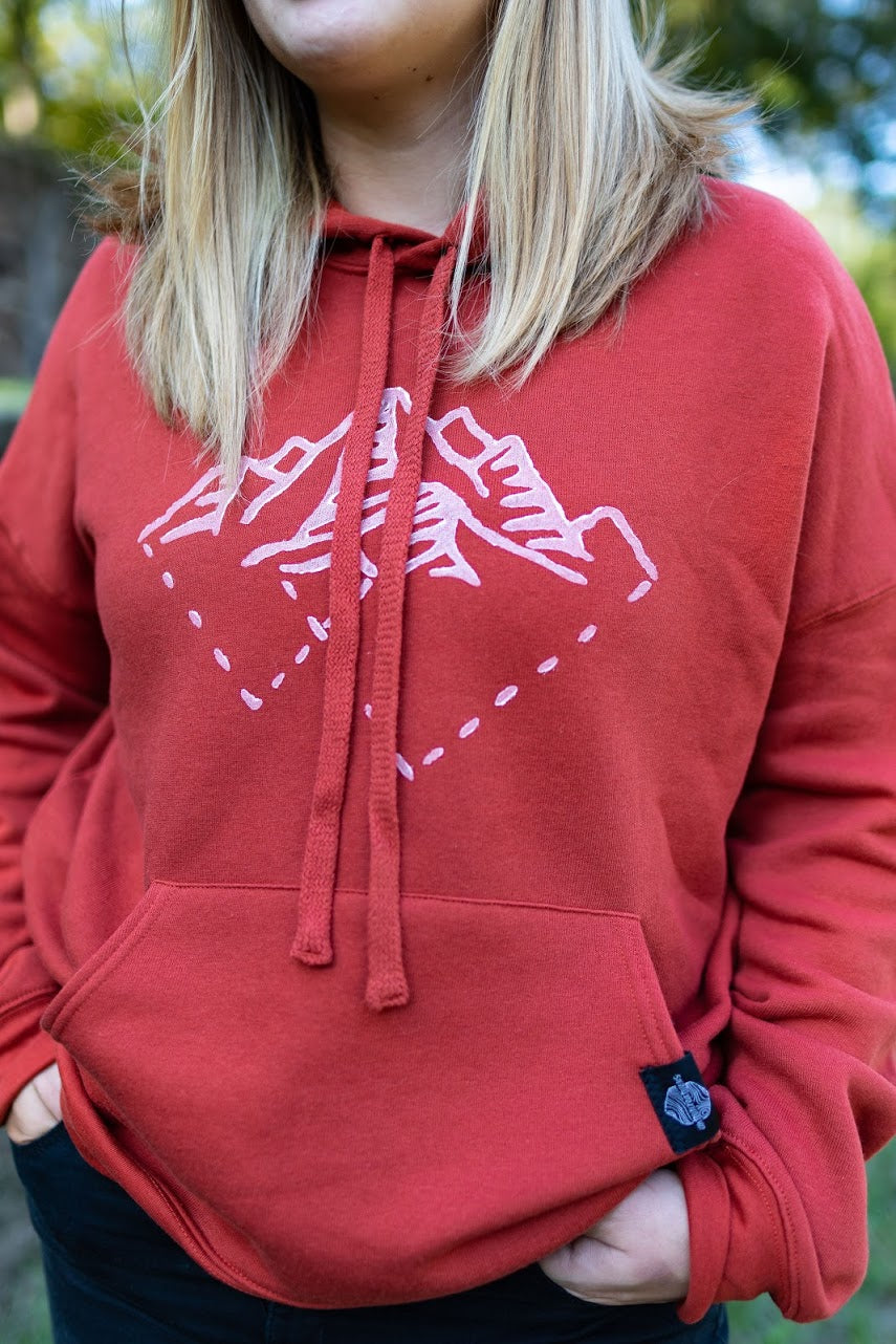 Tri Mountains Unisex Comfy Hoodie - Contour Creative