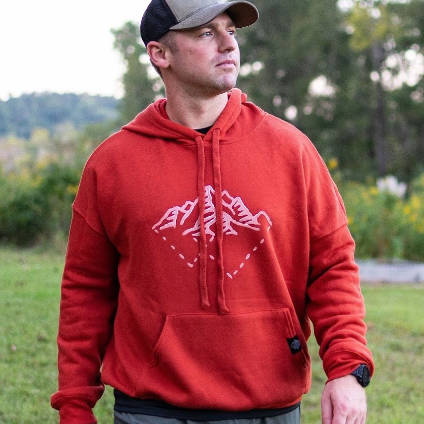 Tri Mountains Unisex Comfy Hoodie - Contour Creative