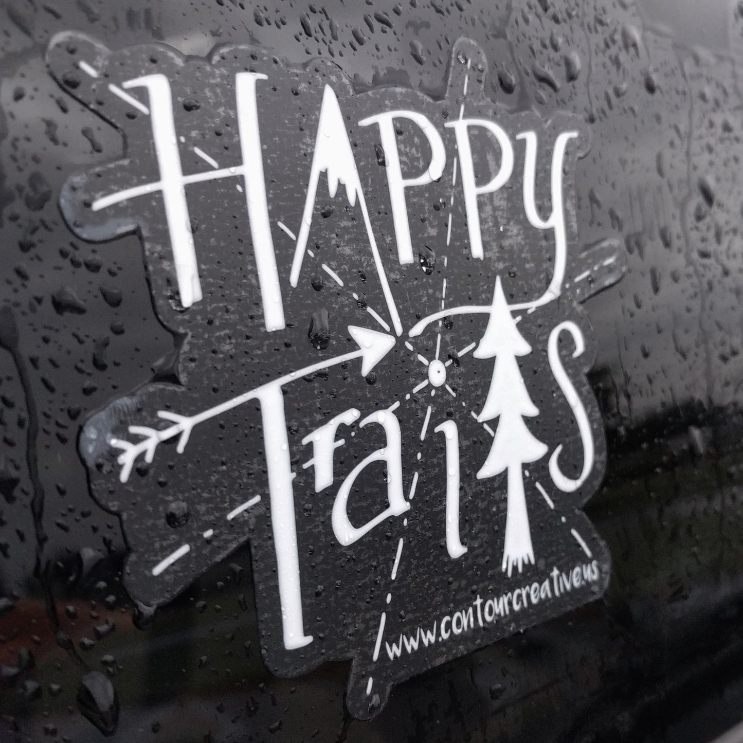 Happy Trails Sticker - Contour Creative