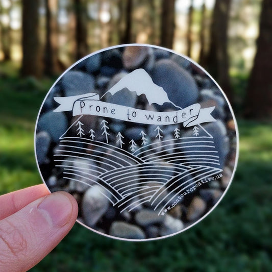 Prone to Wander Sticker - Contour Creative