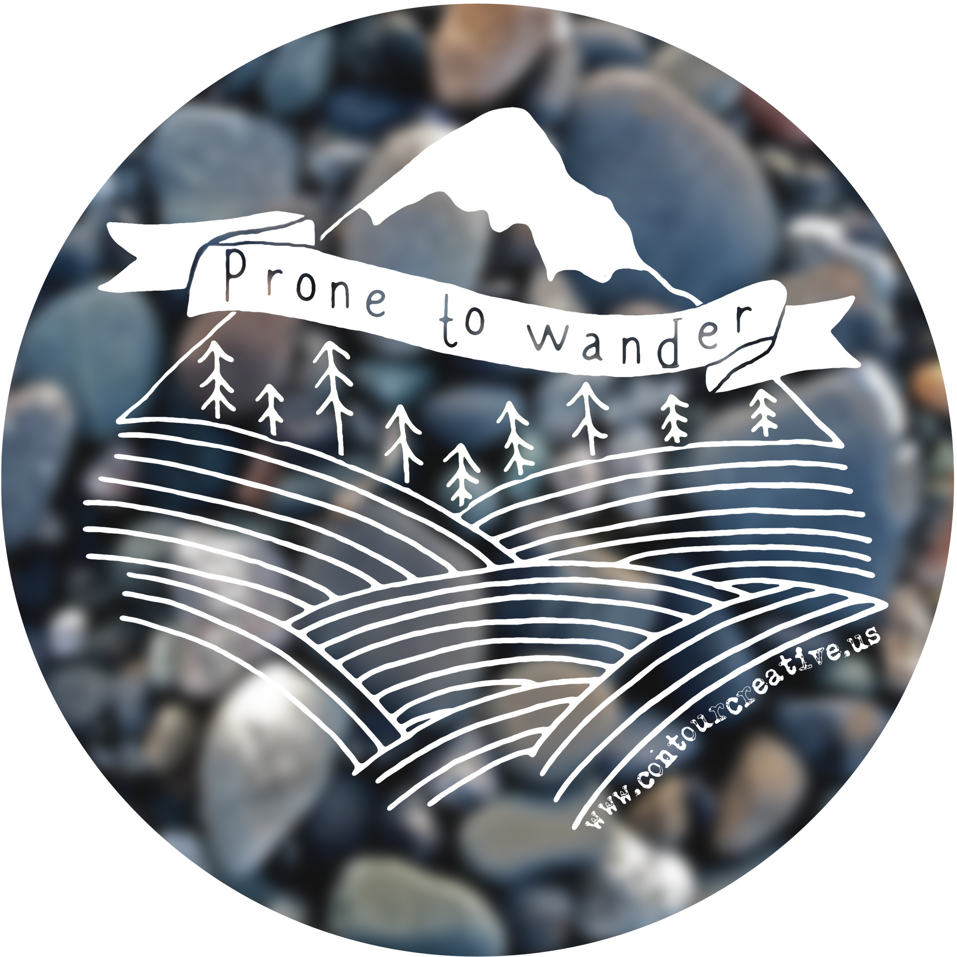 Prone to Wander Sticker - Contour Creative