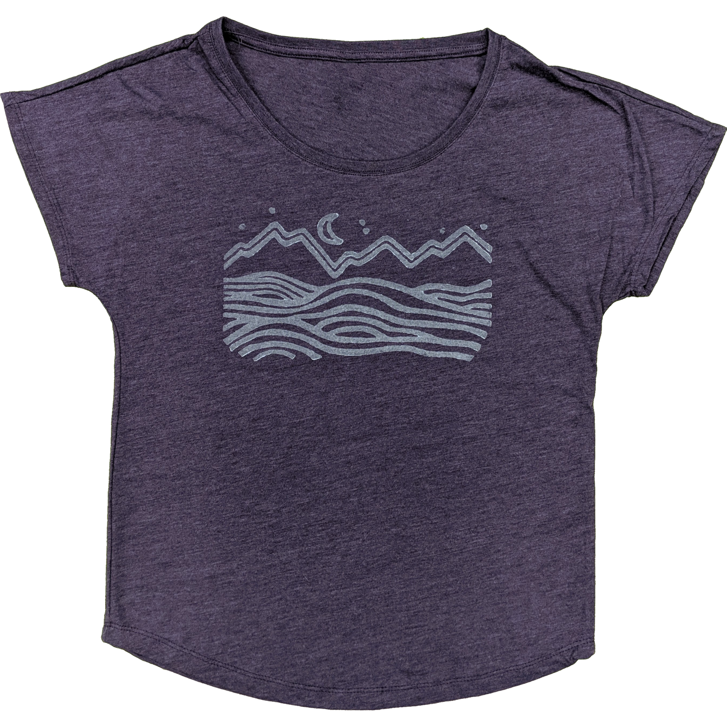 Under the Stars Ladies Roomy Tee - Contour Creative