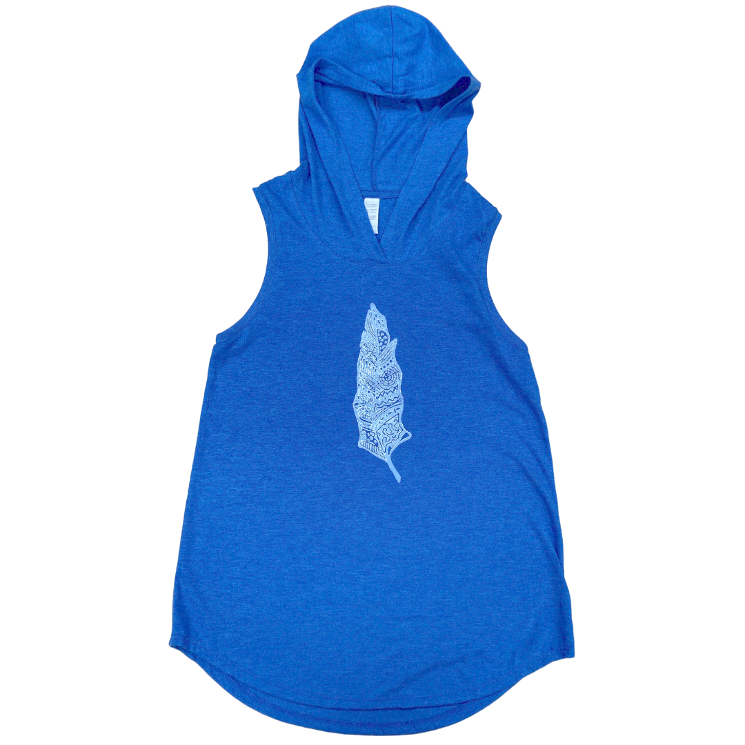 *SPECIAL AUCTION* Feather Ladies Hoodie Tank - Contour Creative